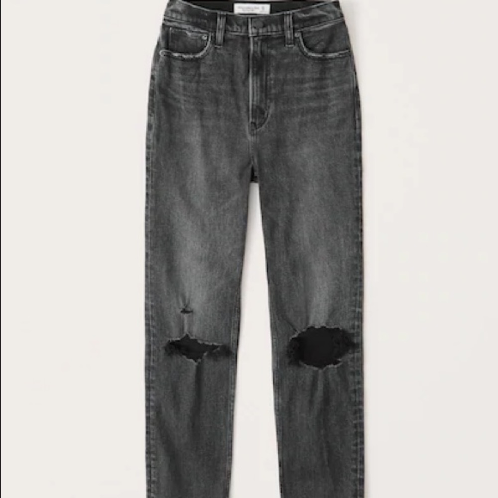 Abercrombie new ultra high rise straight leg jeans